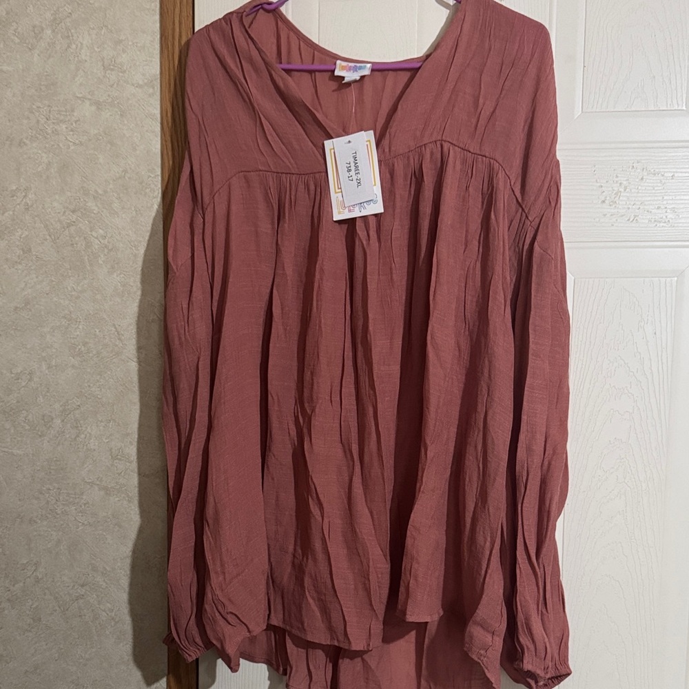 LuLaRoe Dusty Rose Blouse